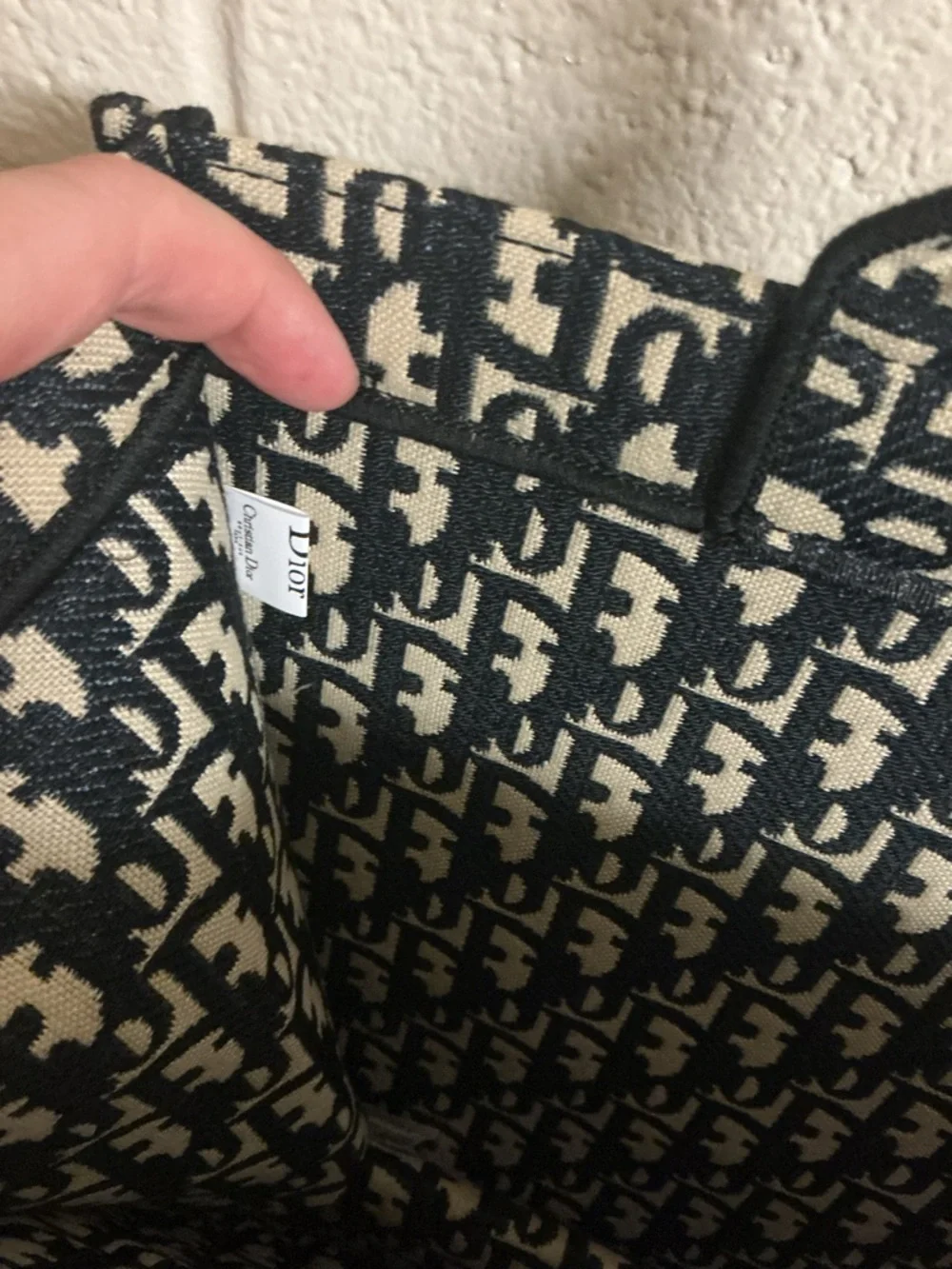 Dior Beige and Black Christian Dior Book Tote - Picture 7 of 7